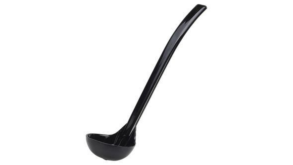 Ladle 9 1/2" 1oz Plain Black - Genware