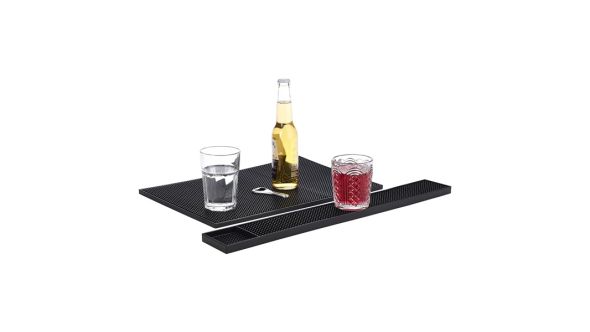 Mat Service 12" X 18" Black - Genware