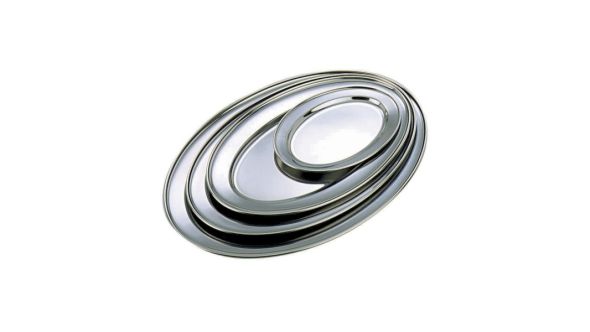 Stainless Steel Oval Flat 9" - Genware