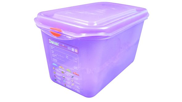 Allergen Colour Coded Purple Food Container - 1/4GN 4.3 Ltr