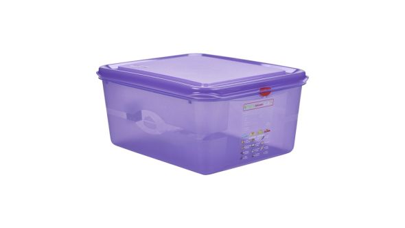 Purple Allergen Storage Container 1/2GN  150mm Deep 10L