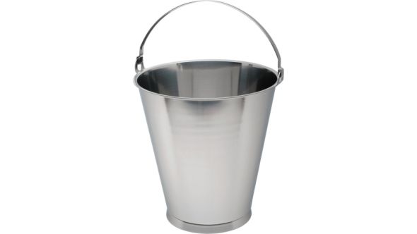 Swedish Stainless Steel Skirted Bucket 15L Graduate - Genware