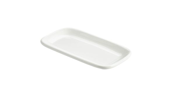 Royal Genware Rectangular Rounded Edge Plate 19.5 x 10cm