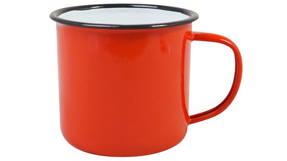 Enamel Mug Red 9cm Dia 360ml