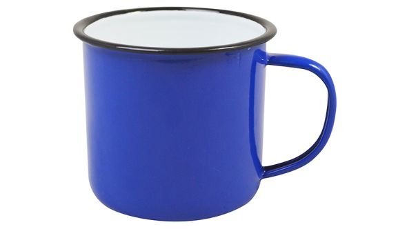 Enamel Mug Blue 9cm Dia 360ml