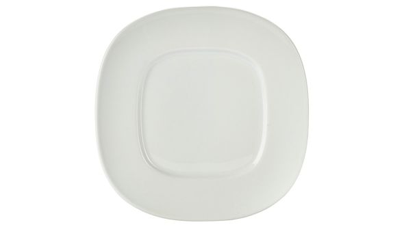 Royal Genware Wide Rim Rounded Square Plate 23cm - 21923 