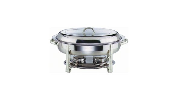 Genware 22761 - Oval Chafing Dish - 5 Litre