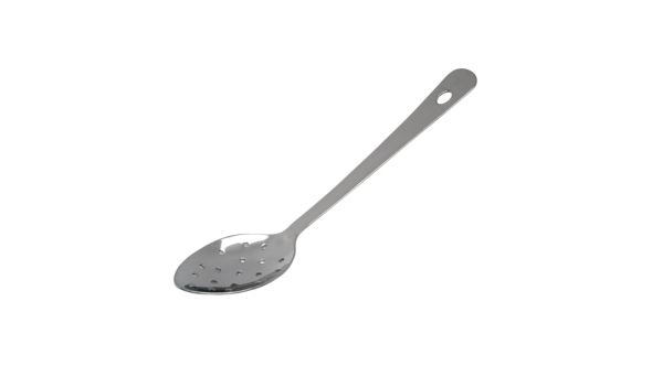 6/St.Perforated Spoon 12" With Hanging Hole - Genware