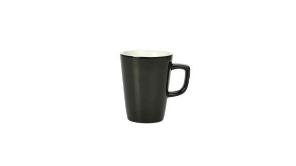 Royal Genware Latte Mug 34cl Black - 322135BK