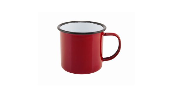 Enamel Mug Red 36cl/12.5oz - Genware