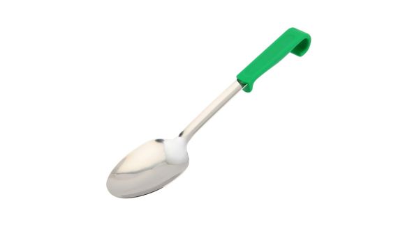 Genware Plastic Handle Spoon Plain Green