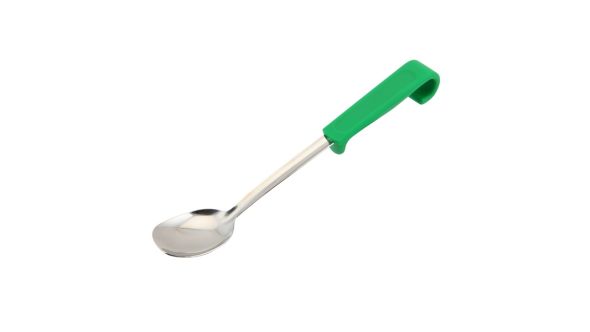 Genware Plastic Handle Small Spoon Green