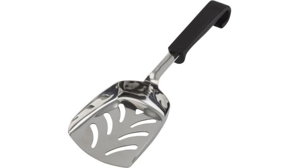 Genware Plastic Handle Chip Scoop Black