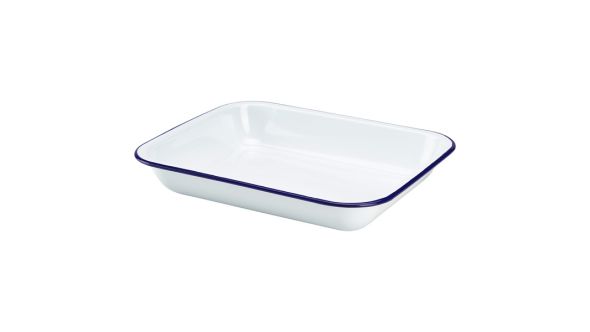 Enamel Baking Tray 31 x 25 x 5cm - Genware