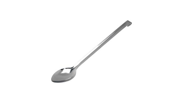 Stainless Steel Serving Spoon 350Ml With Hook Handle - Genware