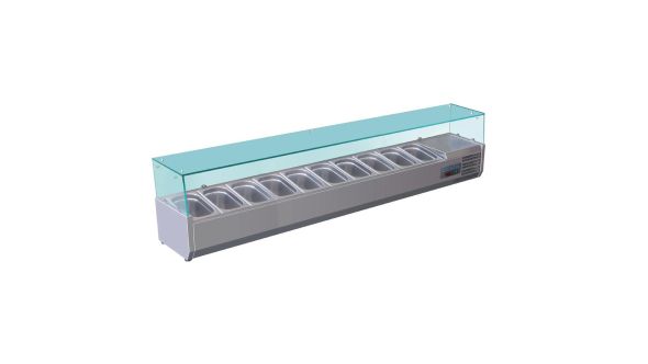 Polar G611 Refrigerated Countertop Servery Prep Unit 10x 1/4GN