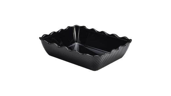 Crock 10Lb (4.5Kg) Tulip Black 331X263X82mm - Genware