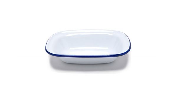 Enamel Pie Dish 18 x 13cm / 7" x 5"