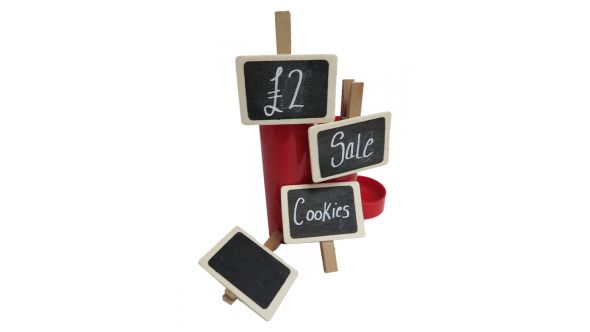 Mini ChalkBoard Wooden Price Tickets - AB117 - Pack of 6