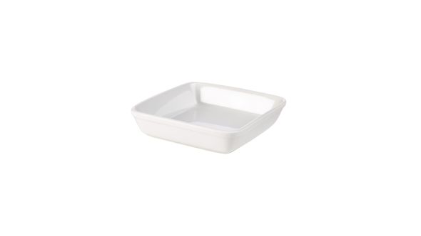 Royal Genware Square Roaster 23cm White