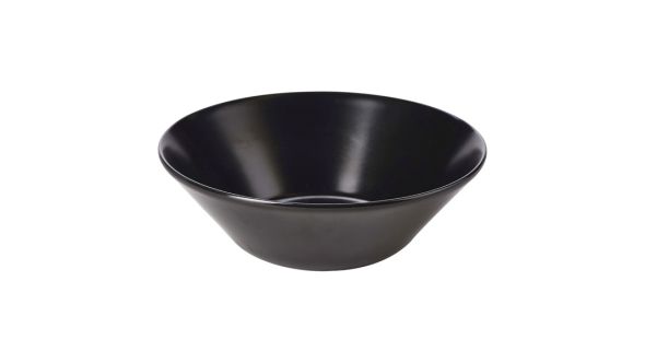 Luna Serving Bowl 18 Ø X6cm H Black Stoneware