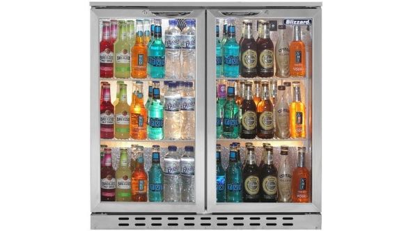 Blizzard BAR2SS - Bottle Cooler Double Door Stainless Steel