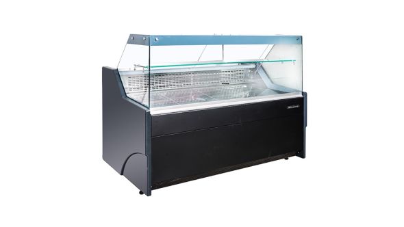 Blizzard BFG130BK - Flat Glass Serve Over Refrigerated Counter 1340W - Black