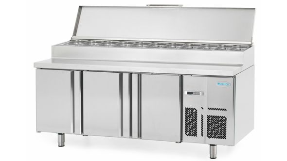 Infrico BMPP2000EN Refrigerated Prep Counter Raised Collar for Gastronorms