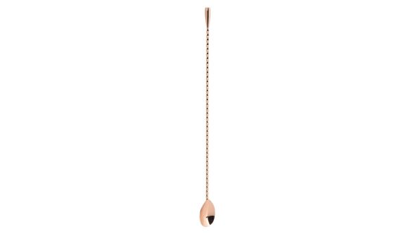 Teardrop Bar Spoon 35cm Copper - Genware BS-T35C - Genware