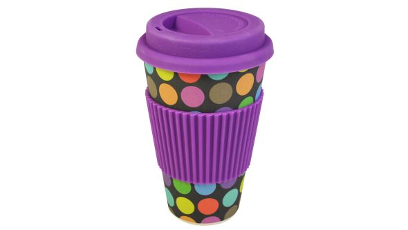 Bamboo Travel Mug - Dots (400ml/14oz) BTM01