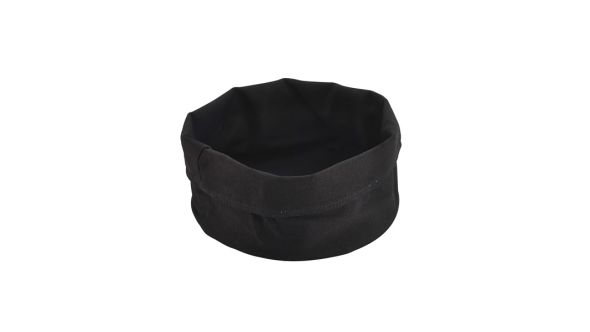 Black Cotton Bread Bag 20(Ø)X14cm(H) - Genware