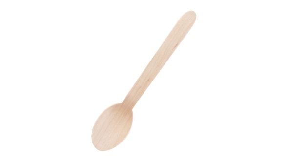 Biodegradable Disposable Wooden Dessert Spoons 166mm - Pk 100