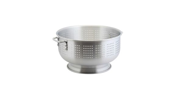 Alum. Heavy Duty Colander 15.2L 40.6 x 23.6cm - Genware