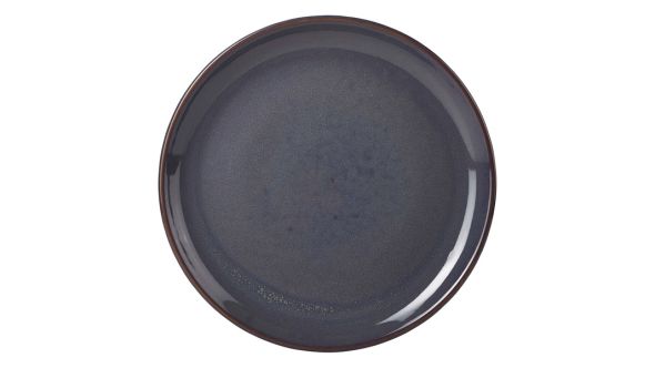 Terra Stoneware Rustic Blue Coupe Plate 19cm - pk 6