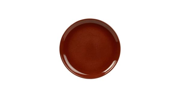 Terra Stoneware Rustic Red Coupe Plate 19cm - pk 6