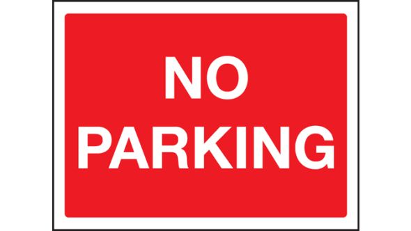 No Parking Sign 300x400mm Wall Mounted