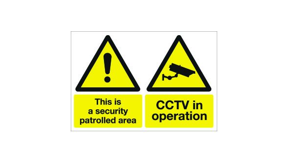 This Area is Patrolled/CCTV In Operation. 300x400mm. Exterior