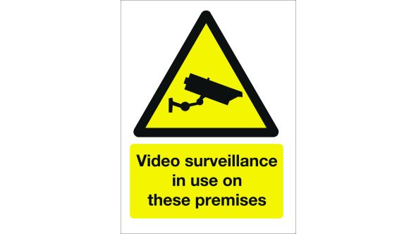 Video Surveillance in use on these premises. 400x300mm. Exterior