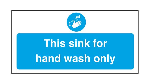 Sink for hand wash only. 100x200mm. S/A