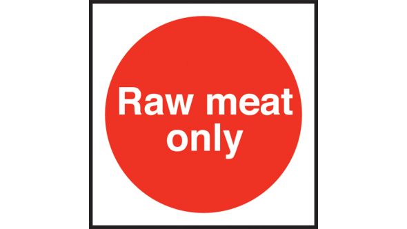 Raw meat only. 100x100mm. Self Adhesive Vinyl