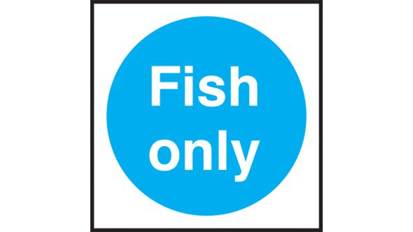 Fish only. 100x100mm. Self Adhesive Vinyl