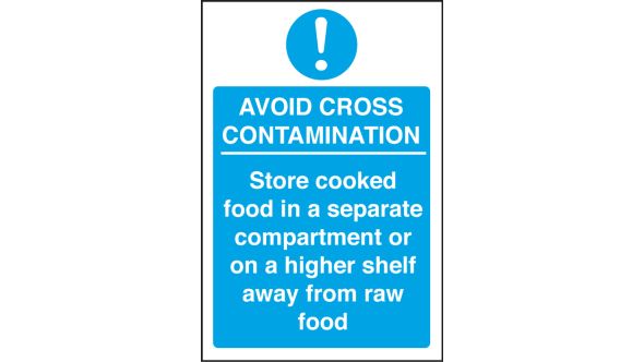 Avoid Cross Contamination. 300x200mm. S/A