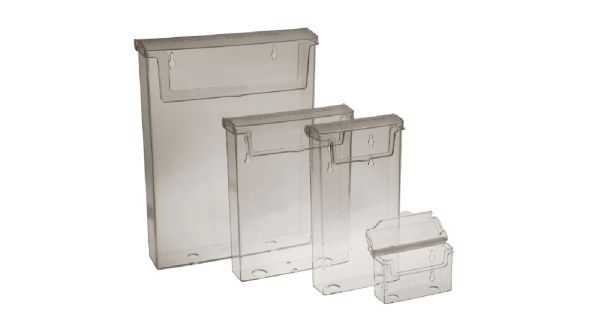 1/3 A4 Exterior Leaflet Dispenser with lid