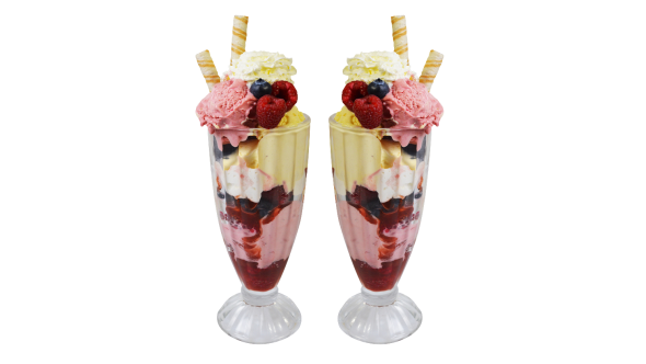 Pack 2 Knickerbocker Glory Glasses