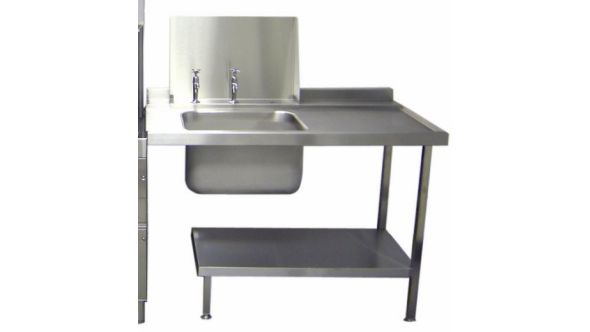 Parry Dishwasher Dirties Table Stainless Steel - W1800xD700xH880 - DWD1800