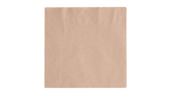 Compostable Unbleached Lunch Napkins 330mm - Pk 2000