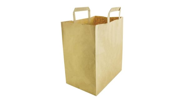 Vegware Compostable Large Recycled Paper Bags DW628