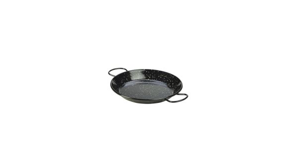 Black Enamel Paella Pan 20cm - Genware