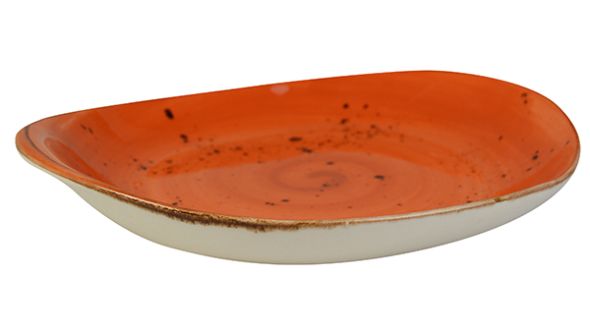 Orion Elements Rustic Shaped Dish Sunburst Orange - EL18BS