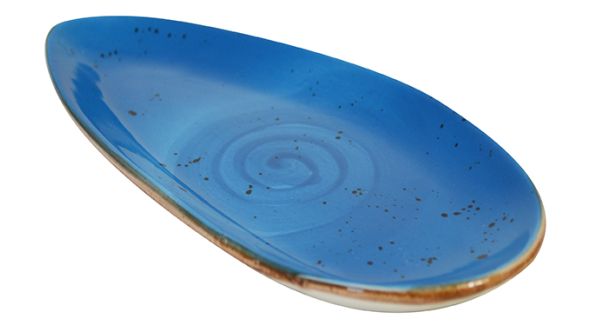 Orion Elements Leaf Shaped Plates Ocean Mist Blue EL31OM